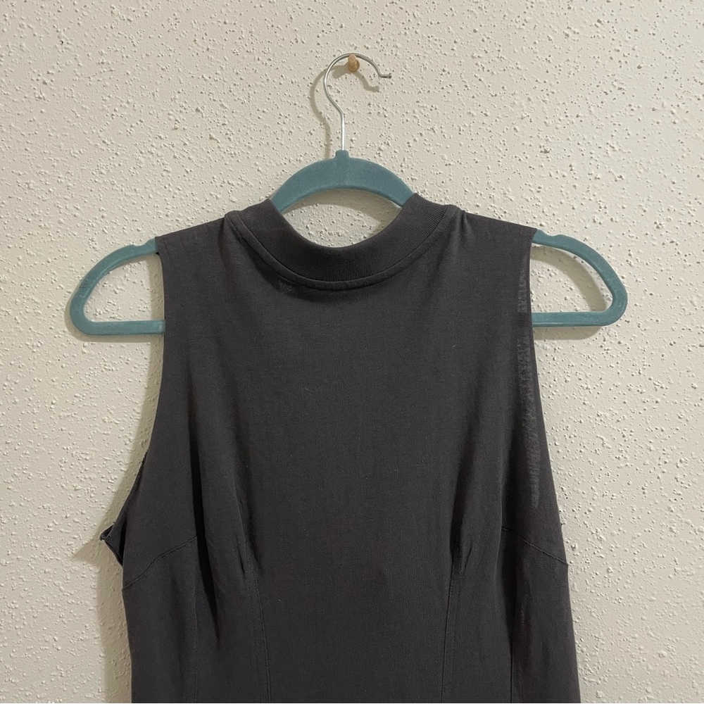 RtA Bandit Dress Jersey Knit Midi Faded Grey - Picture 4 of 12